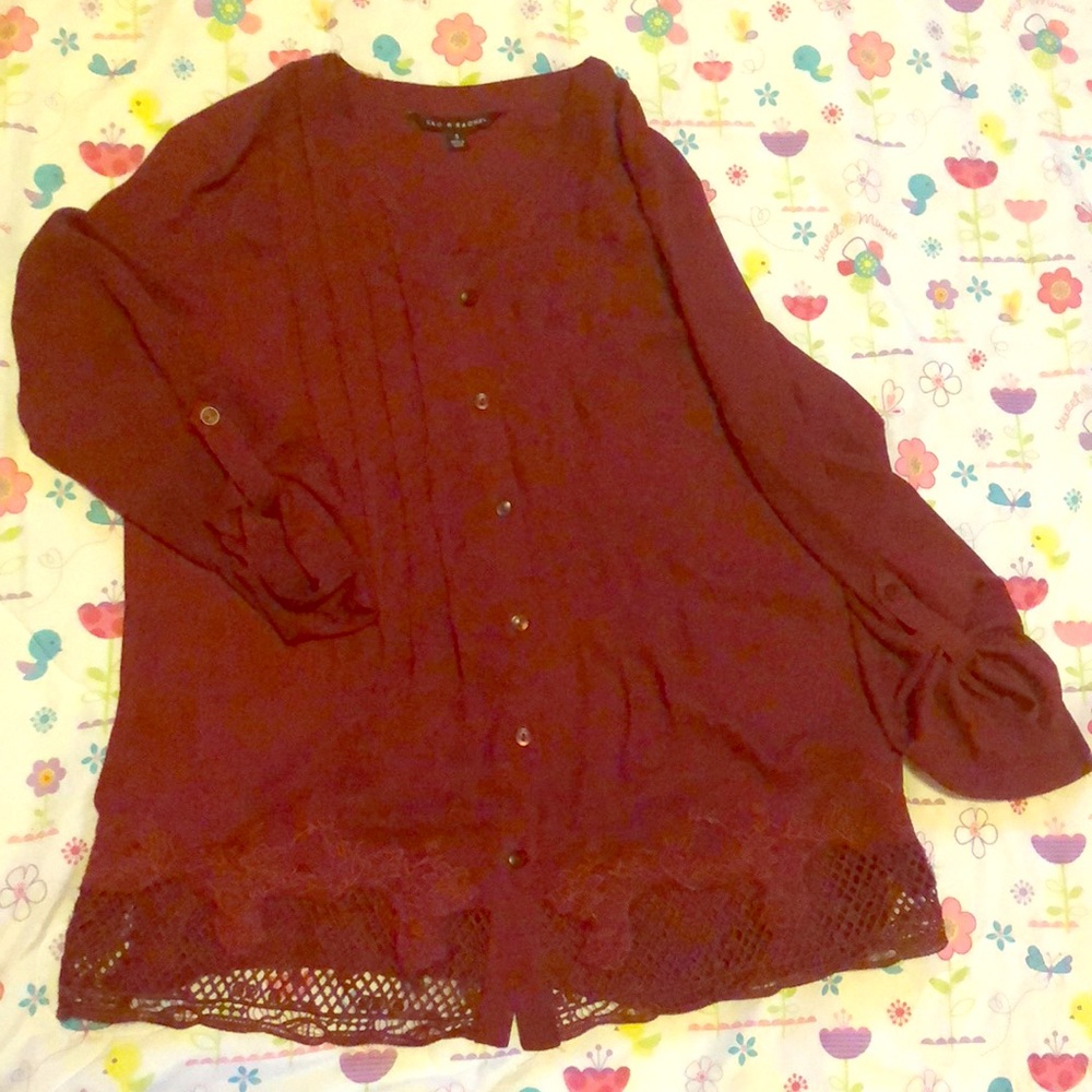 Fuchsia Floral Button Up ✨